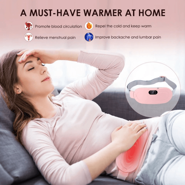 Rechargeable Relaxation Menstrual Pain Patch Relieving Massage Belt